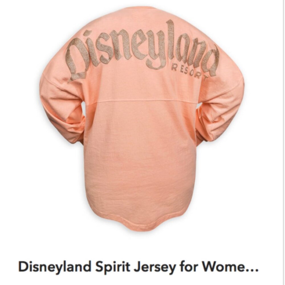 Disneyland Spirit Jersey for Adults - Rose Gold sz S